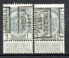 1690 Voorafstempeling Op Nr 81A - TONGEREN 1911 TONGRES - Positie A & B - Rollenmarken 1910-19