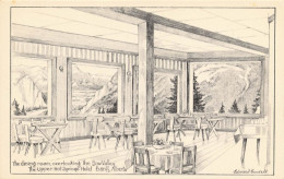 The Dining Room Overlooking The Bowvalley The Upper Hot Springs Hotel Banff - Banff