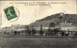 CPA Chevreuse Yvelines, Überblick über Die Ruinen Von Madeleine - Sonstige & Ohne Zuordnung