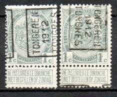 1870 Voorafstempeling Op Nr 81 - TONGEREN 1912 TONGRES - Positie A & B - Rollenmarken 1910-19