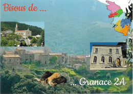 2A - GRANACE- 3 Petits Chatons - 3 Vues - Carte Géo De La Corse Du Sud - Cpm - Vierge - - Andere & Zonder Classificatie