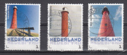 Nederland Persoonlijke Zegels: Vuurtorens Ijmuiden Hoog + Grote Kaap + Hoek Van Holland  Gestempeld - Used Stamps