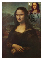GIBRALTAR (2019). 500th Anniversary Leonardo Da Vinci - Carte Maximum Card - Mona Lisa, Gioconda, Monna Lisa, Joconde - Gibraltar