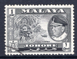 Malaysian States - Johore - 1960 Pictorials - 1c Copra Used (SG 155) - Johore