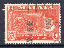 Malaysian States - Johore - 1960 Pictorials - 2c Pineapples Used (SG 156) - Johore