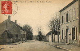 AMILLY - La Mairie Et La Rue Du Gros Moulin - Amilly