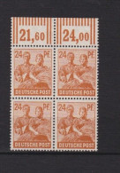 Un Bloc  4 Timbres  1947  24 Pf  N°  951   **   Allemagne   Occupation Alliée   Zone Interalliée AAS   Deutsche Post - Postfris