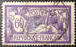 N°144 MERSON 60c Violet Et Bleu. Cachet Du 22 Février 1923 à Oran (Algérie) - 1900-27 Merson