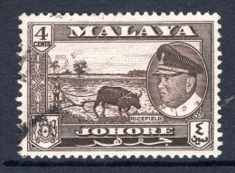 Malaysian States - Johore - 1960 Pictorials - 4c Ricefield Used (SG 157) - Johore