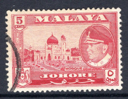 Malaysian States - Johore - 1960 Pictorials - 5c Mosque Used (SG 158) - Johore