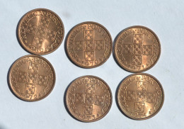 Serie 6 Moedas De 20 Centavos Bronze 1969 A 1974 Novas - Portugal