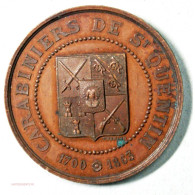 Medaille CARABINIERS DE ST QUENTIN, 1700-1863   1er Prix - Firmen