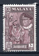 Malaysian States - Johore - 1960 Pictorials - 10c Tiger Used (SG 160) - Johore