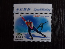 NORTH KOREA / COOREE DU NORD - 2022 MNH ** Speed Skating - Winter (Other)