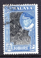 Malaysian States - Johore - 1960 Pictorials - 50c Aborigines With Blowpipes Used (SG 162) - Johore