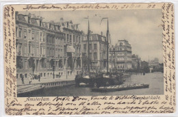 Amsterdam Sarphatikade Nrs. 13-21 Scheepvaart In Singelgracht Levendig # 1902    2190 - Amsterdam