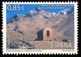 España 2012 Edifil 4752 Sello ** Infraestructuras Postales En La Epoca Colonial Casucha De Paramillos Argentina - Unused Stamps