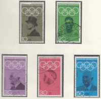 BRD  561-565, Gestempelt, Olympische Spiele München 1972, 1968 - Gebraucht