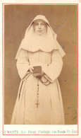GAND - Photo CDV D'une  Religieuse, Sœur Par Le Photographe C.WANTE Artiste Peintre Photographe, Gand - Antiche (ante 1900)