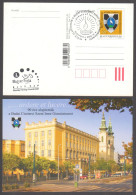 Cistercian Order Gymnasium School 2002 HUNGARY Coat Of Arms Stork Bird STATIONERY POSTCARD Not Used FDC Christianity - Christendom
