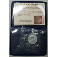 Médaille Argent Scellée Du Gal DE GAULLE Avec Certificat De Garantie - Professionals/Firms