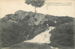 35 - Foret De Paimpont - Rochers Et Cascade Du Moulin De Chatenay - Animée - Voyagée En 1916 - CPA - Voir Scans Recto-Ve - Sonstige & Ohne Zuordnung