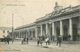 34 - Montpellier - La Gare - Animée - CPA - Voir Scans Recto-Verso - Montpellier