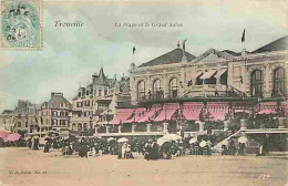 14 - Trouville - La Plage Et Le Grand Salon - Animée - CPA - Voir Scans Recto-Verso - Trouville