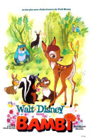 Cinema - Bambi - Walt Disney - Affiche De Film - Carte Neuve - CPM - Voir Scans Recto-Verso - Affiches Sur Carte