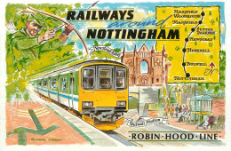 Trains - Trains - Art Peinture Illustration - Illustrateur Michael O'Brien - Railways Nottingham - Bulwell Station - Rob - Treinen