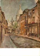 Art - Peinture - Marcel Leprin - Montmartre - Rue Du Chevalier De La Barre - CPM - Voir Scans Recto-Verso - Malerei & Gemälde