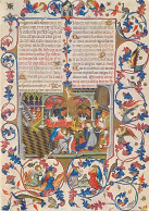 Art - Peinture Religieuse - Bréviaire De Martin D'Aragon - Annonciation - CPM - Voir Scans Recto-Verso - Gemälde, Glasmalereien & Statuen
