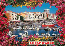 34 - Le Cap D'Agde - Le Port - Bateaux - Flamme Postale De Agde - CPM - Voir Scans Recto-Verso - Agde