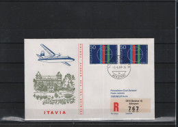 Schweiz Luftpost FFC  Itavia 2.6.1969 Genf - Turin - Primi Voli