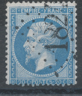 Lot N°83456   N°22, Oblitéré GC 1824 INGWILLER(67), Indice 14 Ou 1824 CAMP DU RUCHARD(36), Indice 32 - 1862 Napoléon III.