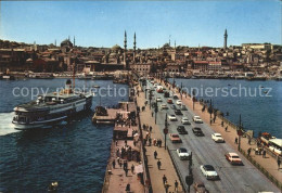 71949948 Istanbul Constantinopel Galata Bruecke Neue Moschee Dampfer  - Türkei