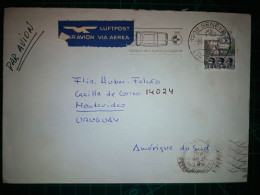 HELVETIA, Enveloppe Circulée Par Avion à Montevideo, République Orientale De L'Uruguay. Cachet Spécial De La Poste. Anné - Usati