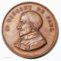 Medaille ST VINCENT DE PAUL, Patronages Des Jeunes Ouvriers 1897 - Professionali/Di Società