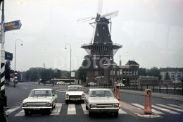 70s MOULIN OPEL REKORD PEUGEOT 404 AMSTERDAM NETHERLANDS 35mm AMATEUR DIAPOSITIVE SLIDE Not PHOTO No FOTO NB4137 - Diapositive