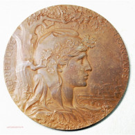 Médaille Exposition Universelle International 1900 Par JC CHAPLAIN Eaux Vivaraises - Professionals/Firms