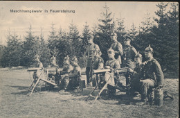 MASCHINENGEWEHR IN FEUERSTELLUNG - Guerra 1914-18