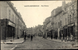 CPA Sainte Menehould Marne, Rue Chanzy - Autres & Non Classés