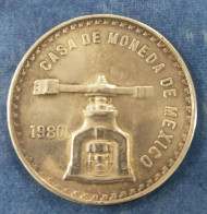 MEXICO. AÑO 1980. 1 ONZA TROY CASA DE MEXICO. PESO 33,6 GR - Messico