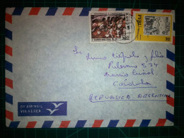 PÉROU, Enveloppe Aereo Circulée à Buenos Aires, Argentine, Avec Une Variété Colorée De Timbres-poste. Années 1970. - Peru