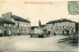 -43-HAUTE-LOIRE .-  TENCE -Place Saint-Martin.  (Statue De La Vierge) - Autres & Non Classés