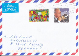 Israel Air Mail Cover Sent To Germany - Luchtpost