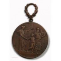 Médaille EX. LABORE. GLORIA PRO PATRIA Par VERNON - Professionali/Di Società