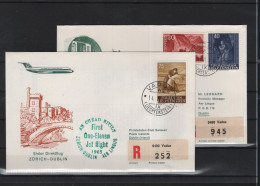 Schweiz Luftpost FFC  Air Lingus 14.6.1965 Zürich - Dublin Vv - Premiers Vols