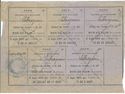 1920 BON DE PAIN - DEPARTEMENT DE LA HAUTE-GARONNE - COMMUNE DE LABROQUERE (31) - Documenten