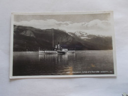 ANNECY ( 74 Haute Savoie ) LE LAC ET LA TOURNETTE  BATEAU PROMENADE VILLE D ANNECY 1941 - Annecy